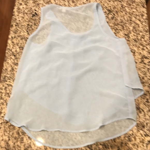 Light Blue Two Layer Tank Top - Picture 2 of 2